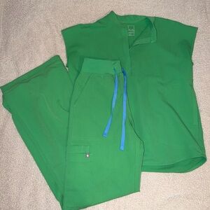 FIGS Rafaela Oversized Top XS + Isabel Wide Leg Pant XST Set